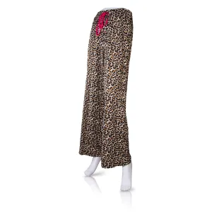 Amanda Blue Large Leopard Pajama Pants