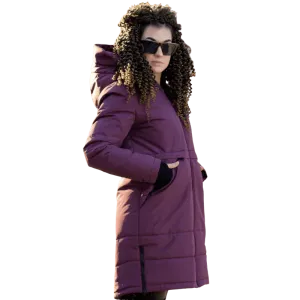 Angel Wings Babywearing Long Coat Burgundy