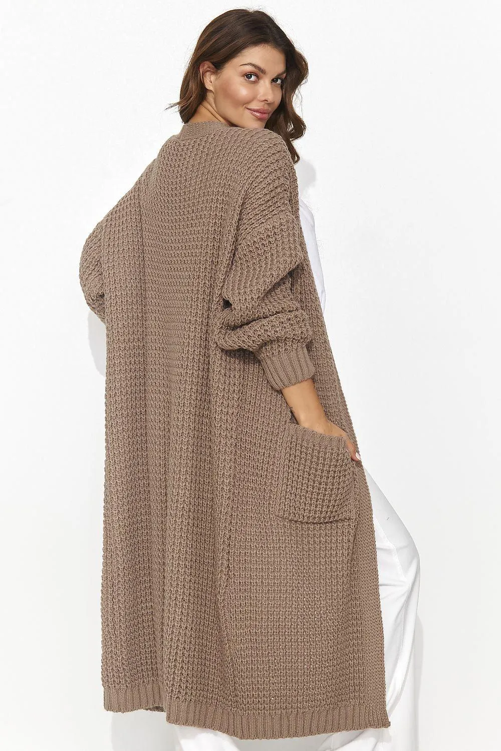 Chic Longline Women's Knit Cardigan