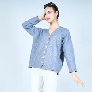 Classic v-neck button-up cardigan wholesale