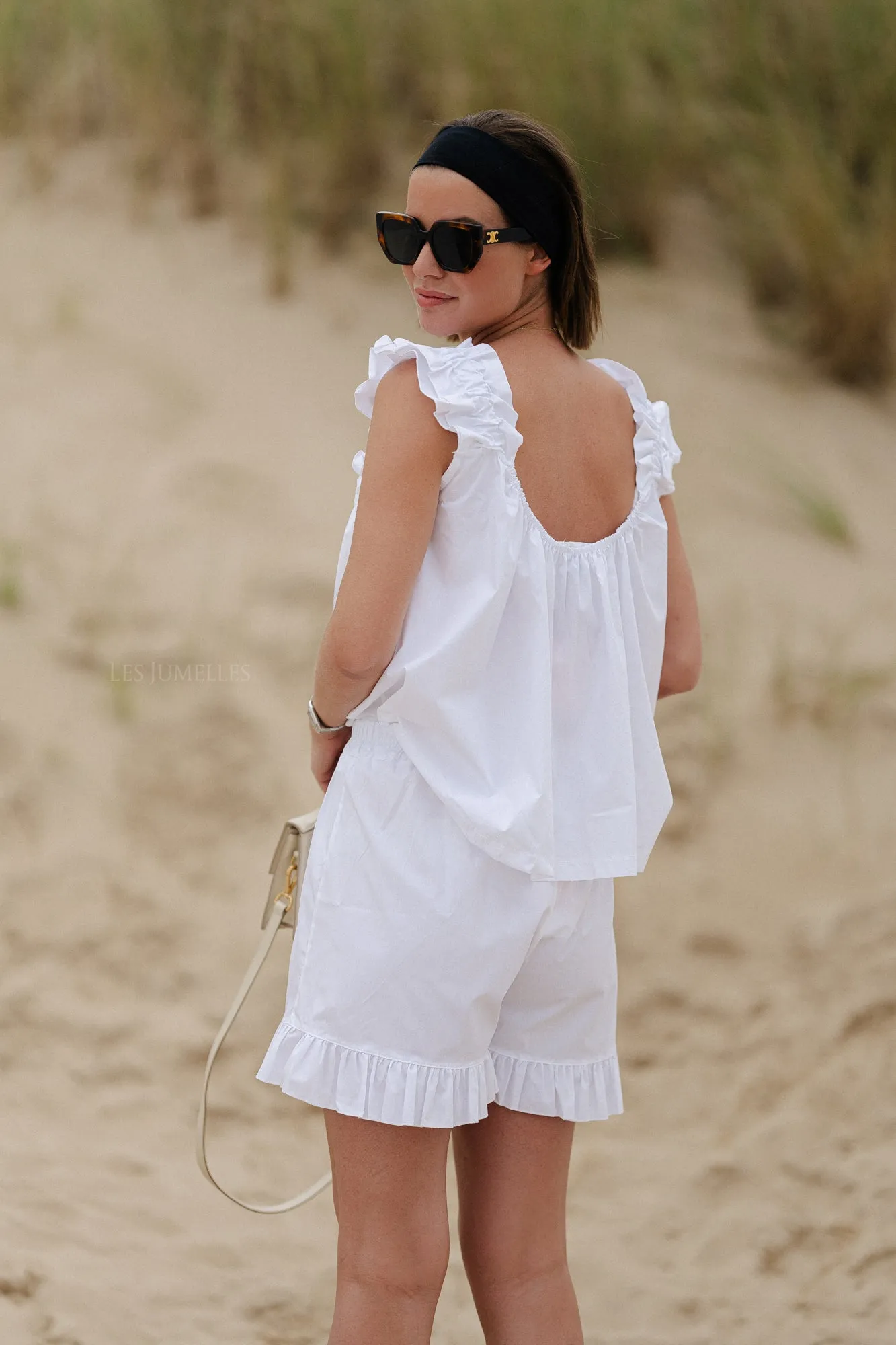 Coralie top white