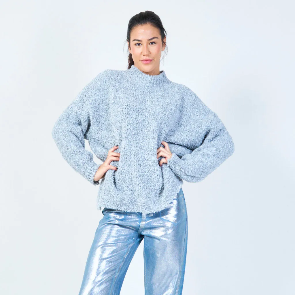 Cozy oversized boucle pullover wholesale