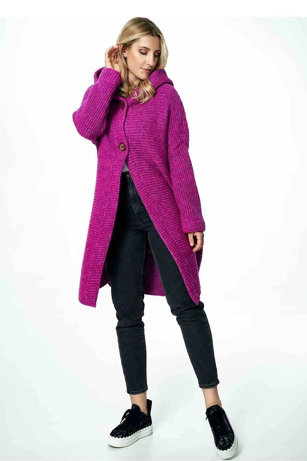 Elegant Hooded Knitted Cardigan for Ultimate Comfort