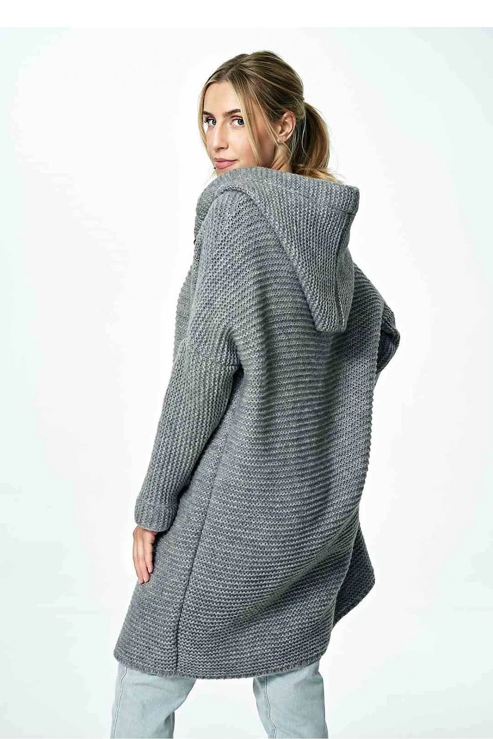 Elegant Hooded Knitted Cardigan for Ultimate Comfort