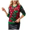 Long Sleeve Casual Crewneck Christmas Sweater Ugly Xmas Pullover