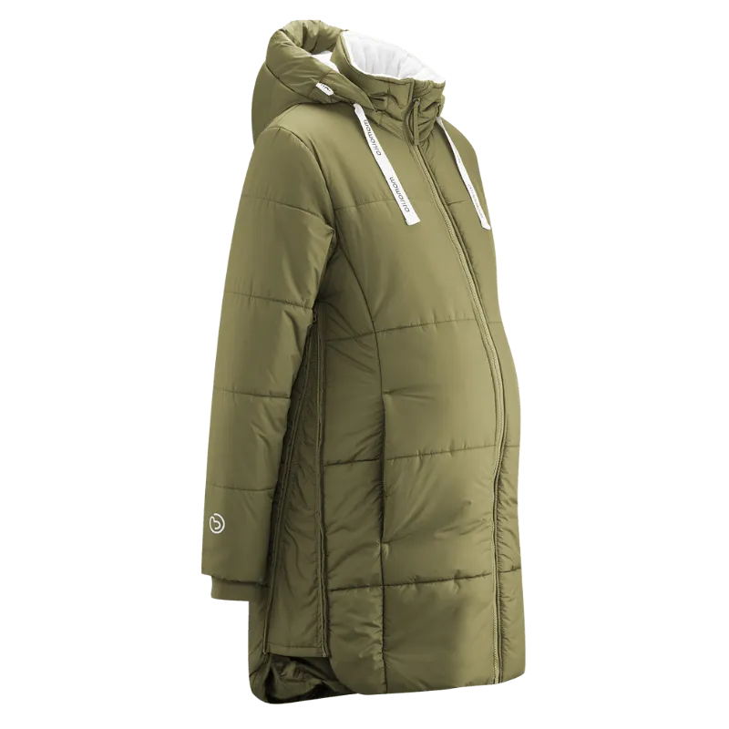 Mamalila Copenhagen Winter Coat for Maternity and Babywearing - Khaki