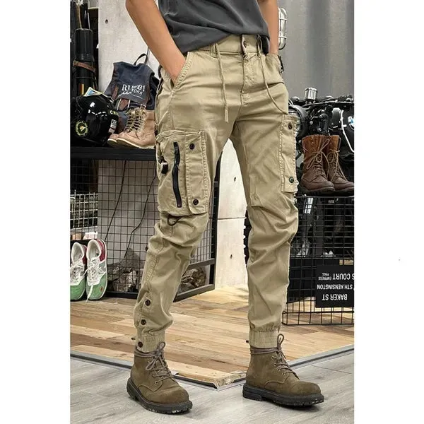 Men's Pants Camo Navy Trousers Man Harem Y2K Tactical Military Cargo for Men Techwear High Quality Outdoor Hip Hop Work Stacked Slacks 230524