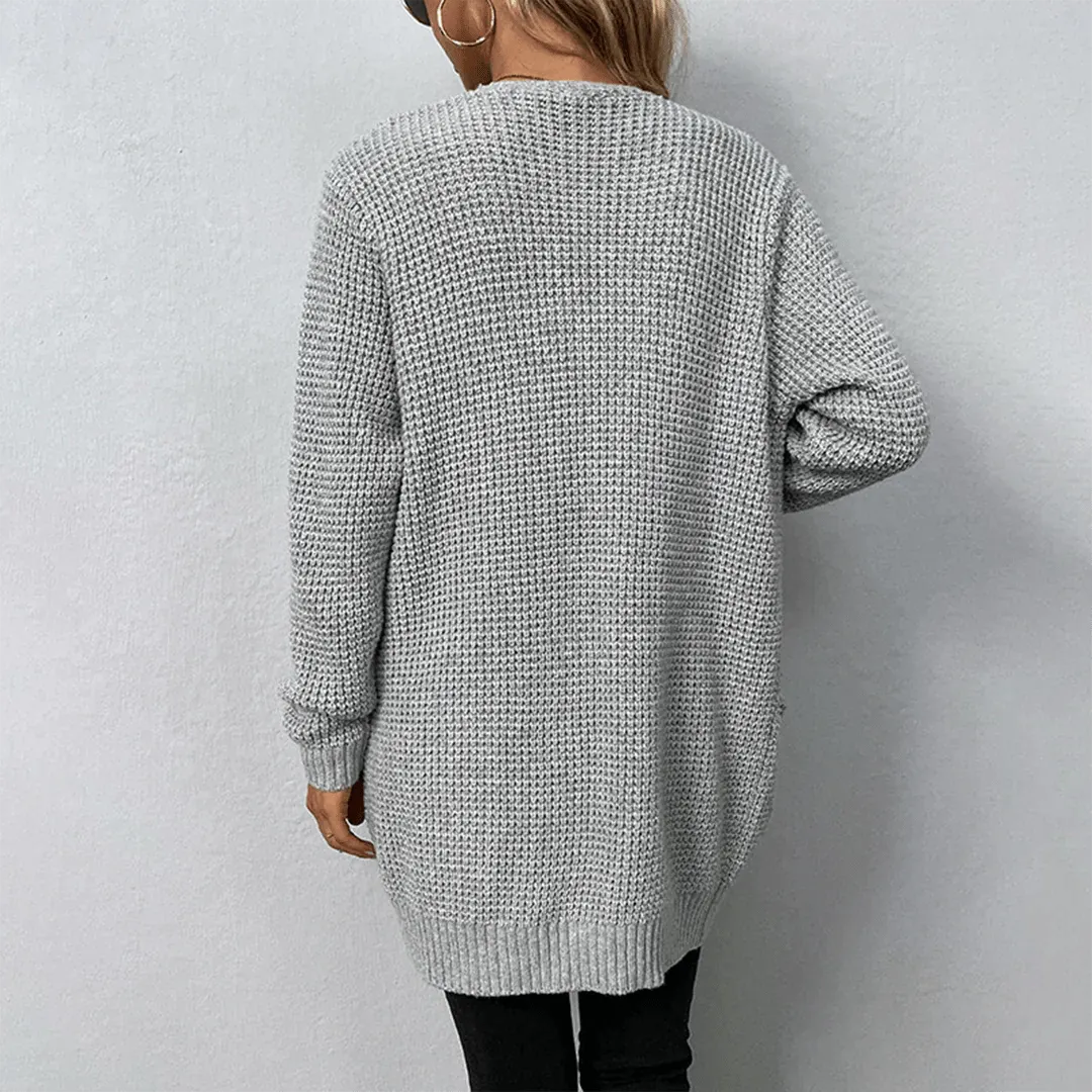 Open-Front Knit Cardigan