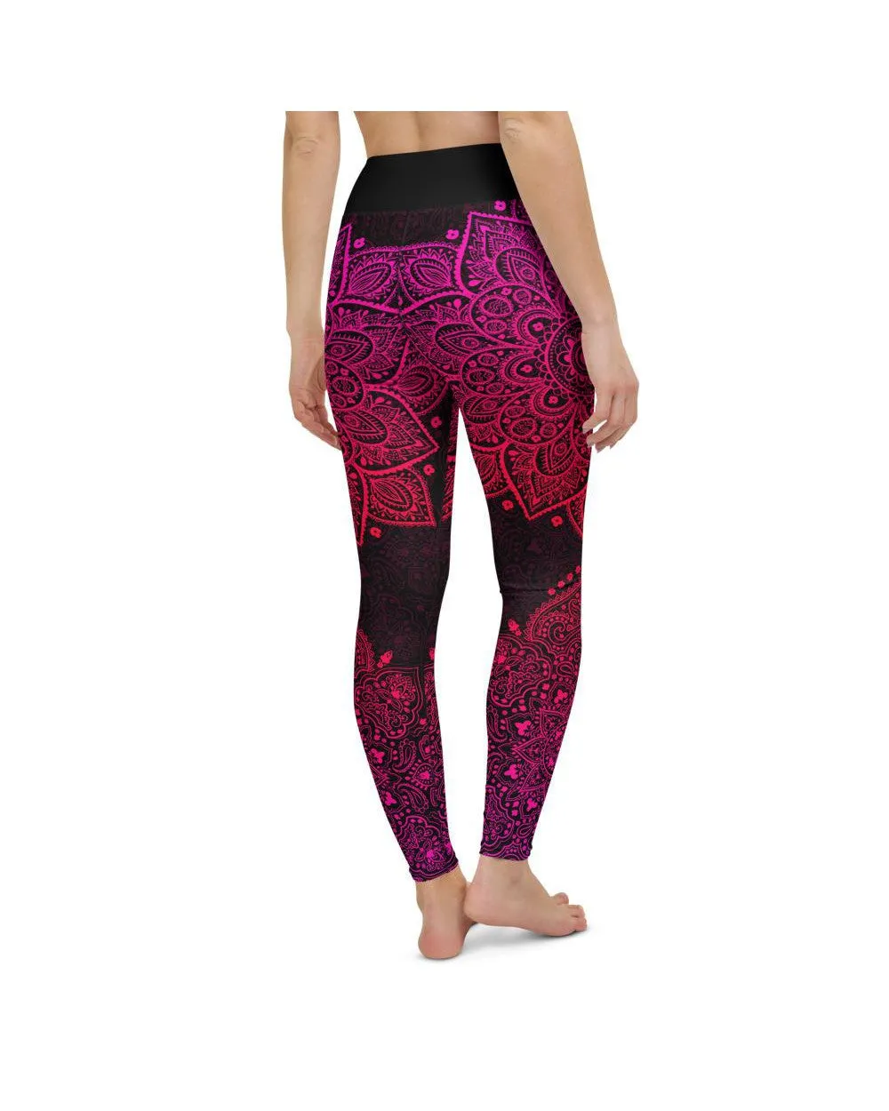 Pink Mandala Yoga Pants