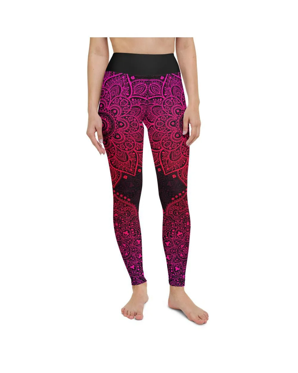 Pink Mandala Yoga Pants