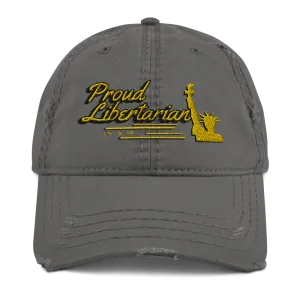 Proud Libertarian Distressed Dad Hat