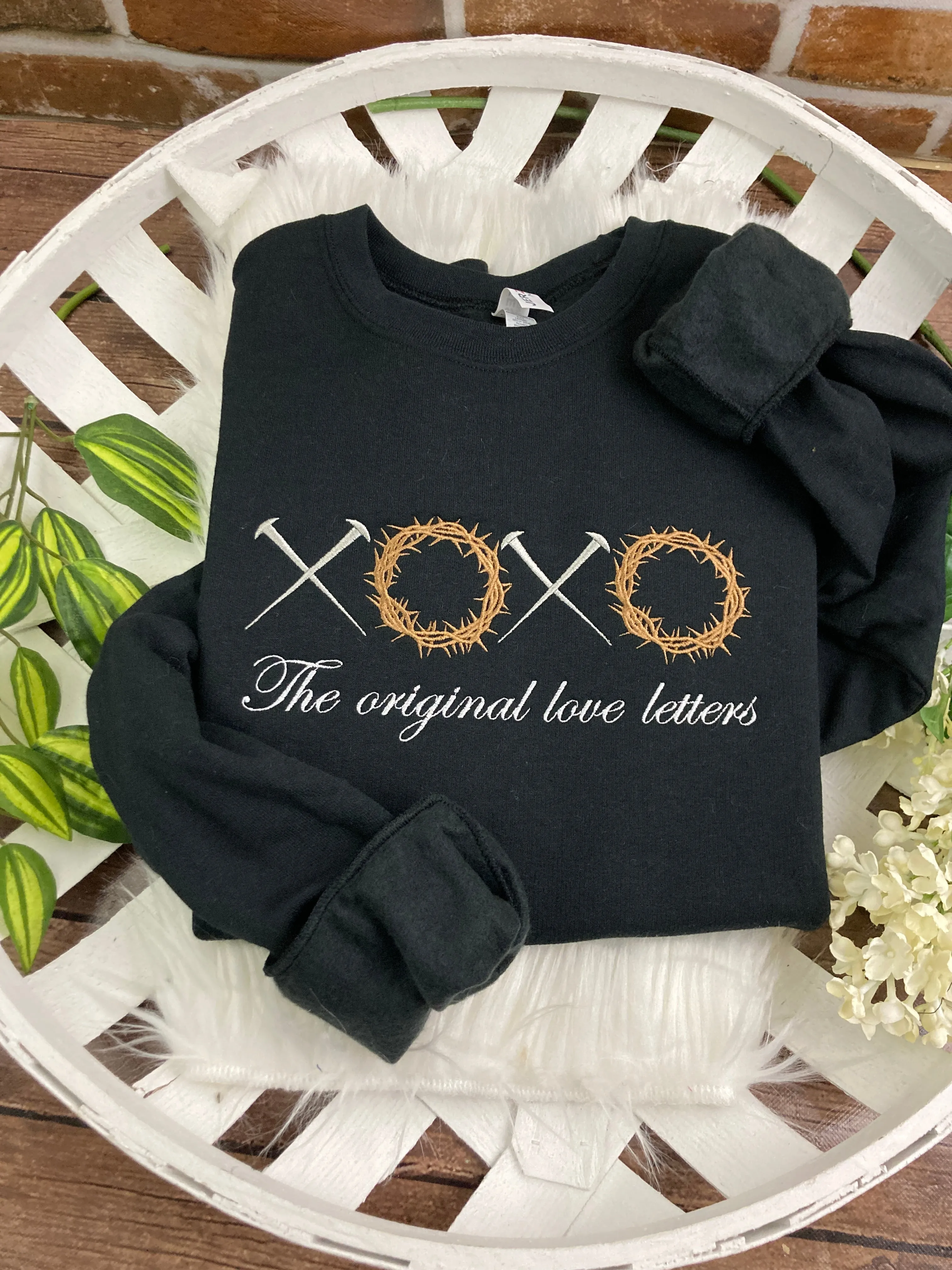 The Original Love Letters - Resurrection Sunday John 3:16 Gift - Embroidered Shirt Comfort Colors Sweatshirt Awareness - Christian Song