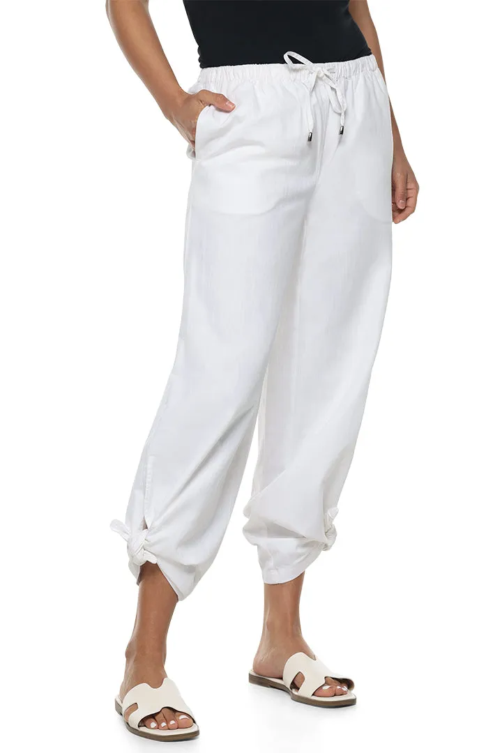 Women's Enclave Wide Leg Pants | White Chambray