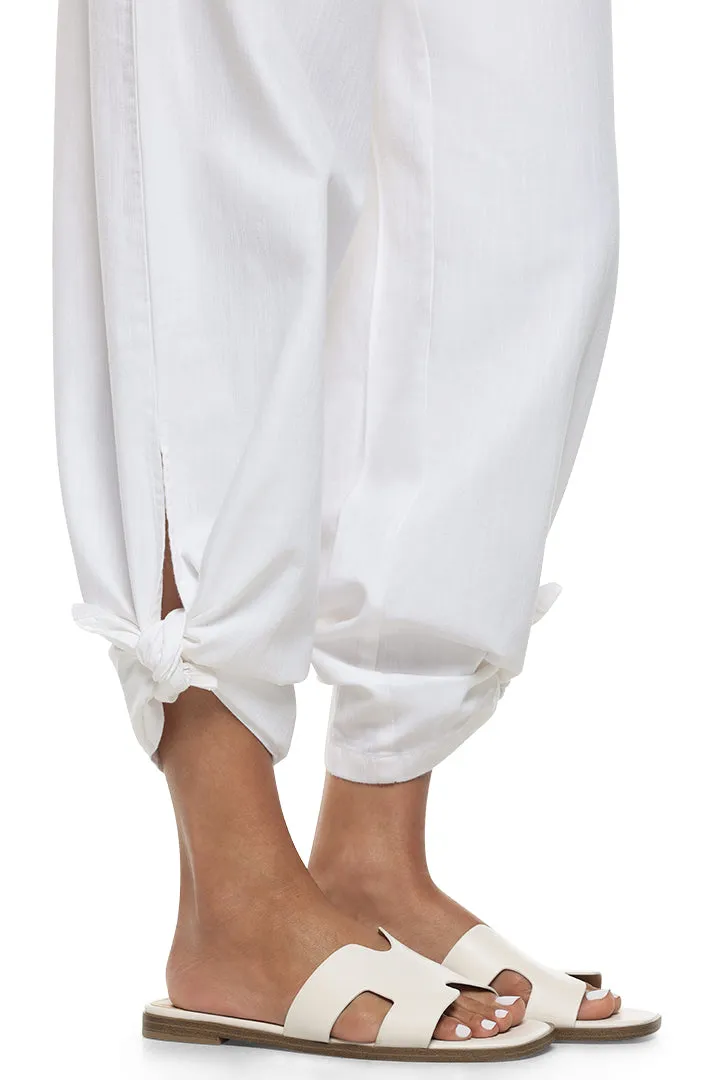 Women's Enclave Wide Leg Pants | White Chambray