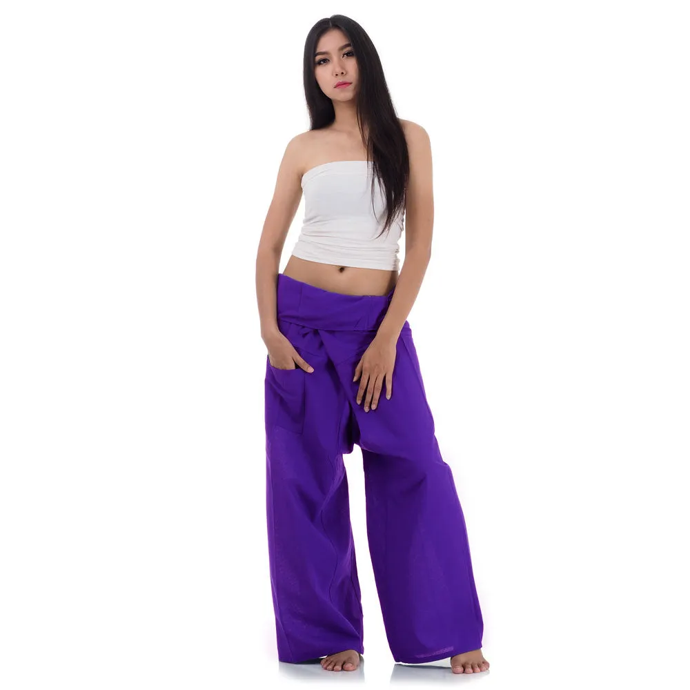 Women's Thai Fisherman Pants Lavender Dreams