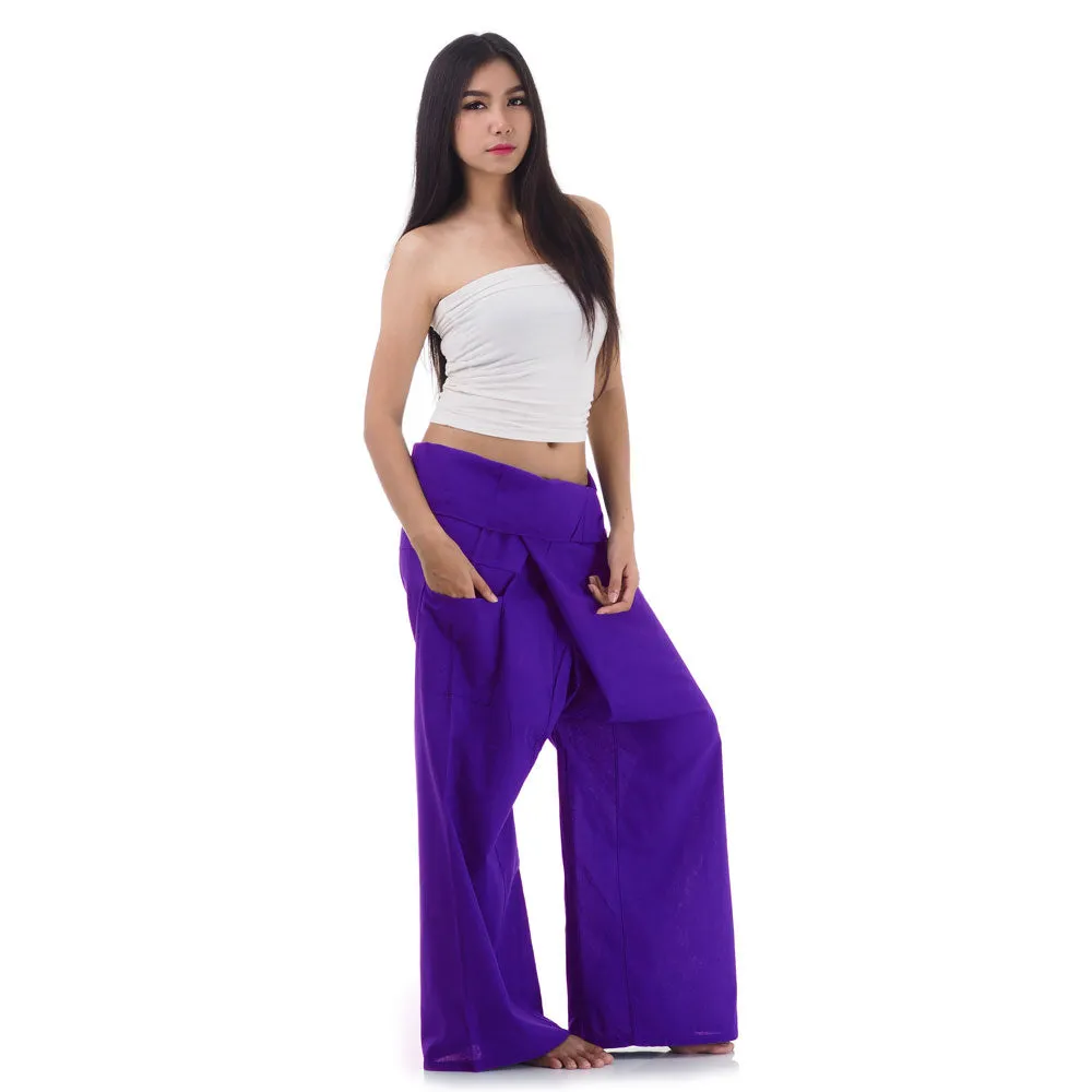 Women's Thai Fisherman Pants Lavender Dreams