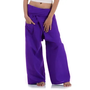 Women's Thai Fisherman Pants Lavender Dreams